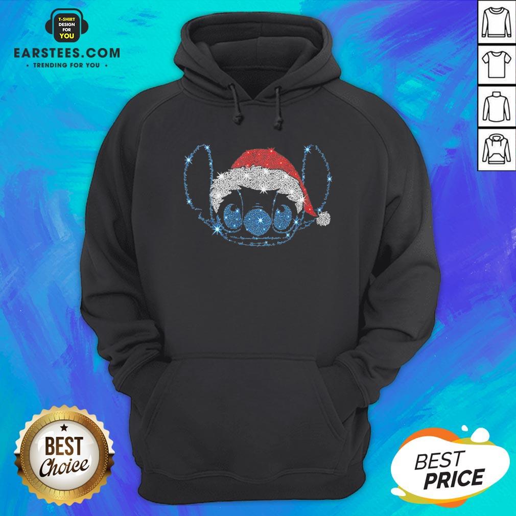 Pretty Stitch Santa Happy Christmas Shirt - Image 2