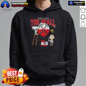 Alternative view of Official Snoopy Charlie Brown And Woodstock Painting The Wall Pink Floyd T-Shirt