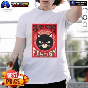 Top Lorenzo The Cat Felines Against Fascism T-Shirt