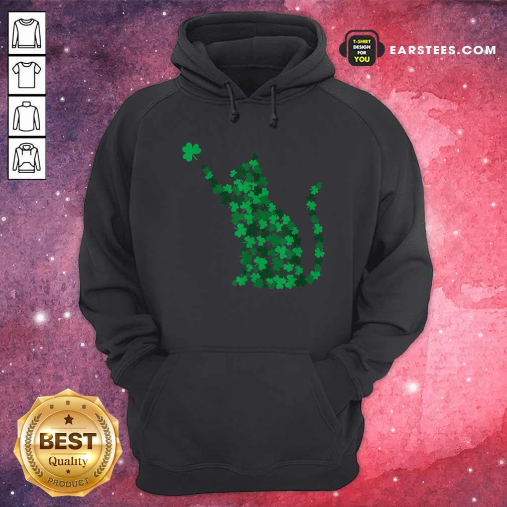 Premium Happy Saint Patricks Day Shamrock Cat Shirt - Image 2