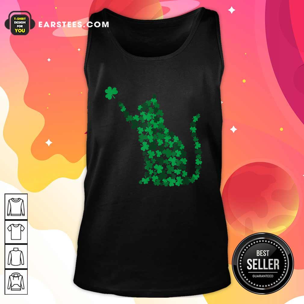 Premium Happy Saint Patricks Day Shamrock Cat Shirt - Image 4