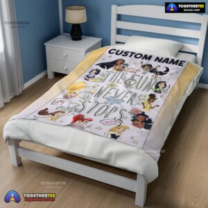 Alternative view of Official Disney Princess The Fun Never Stops Blanket Fleece Customized Blanket