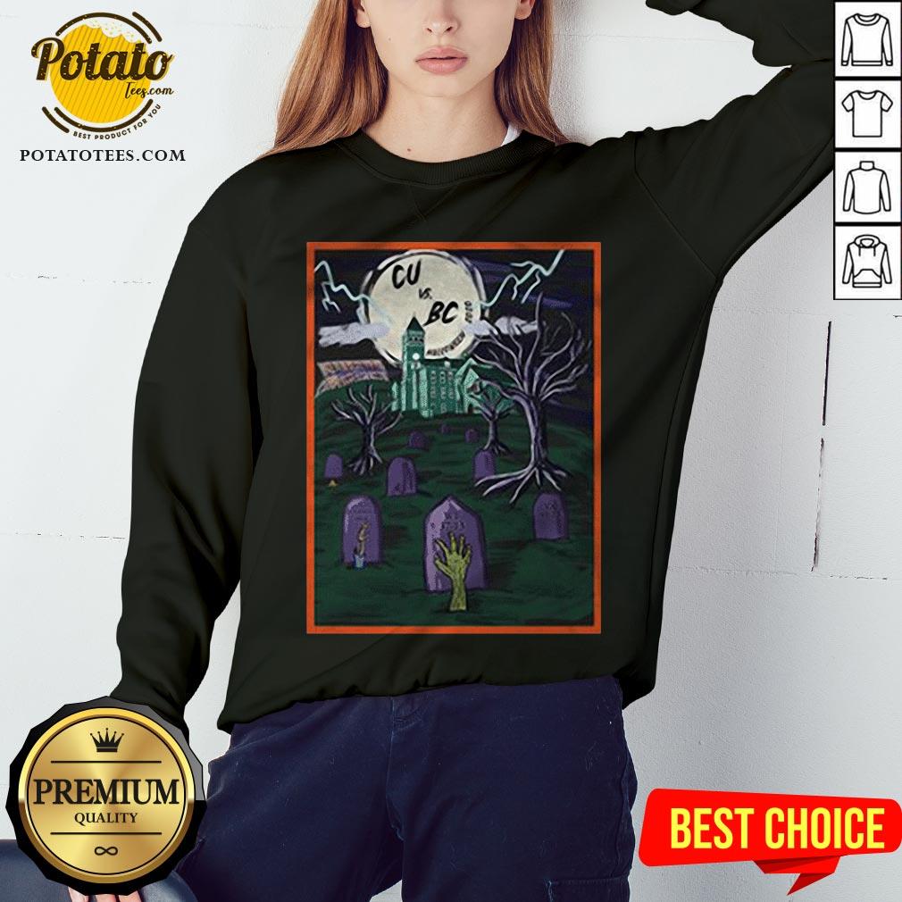Love Cu Vs Bc Tiger Halloween Shirt - Image 4