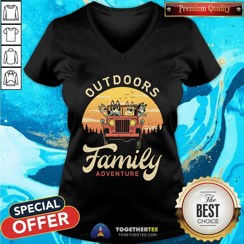 Funny Outdoors Dogs Family Adventure T-Shirt - Image 2