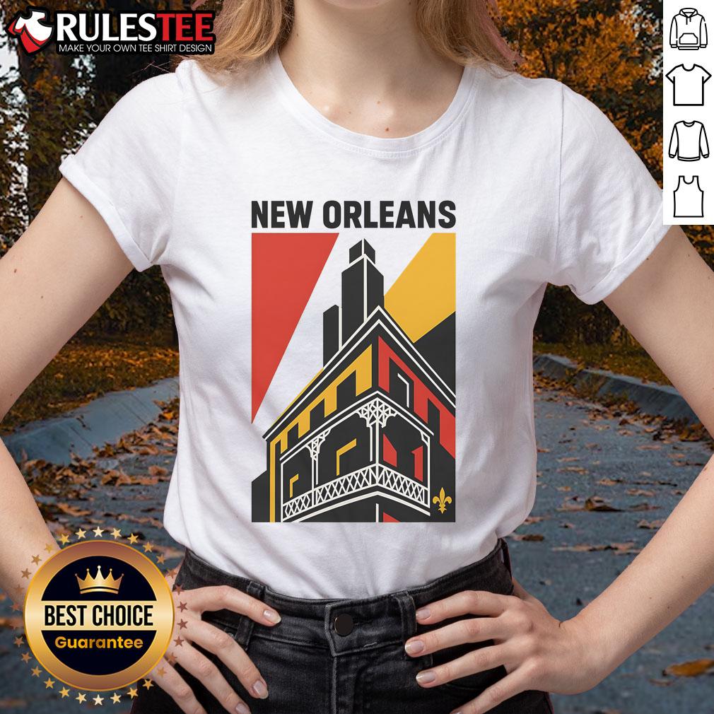 Awesome New Orleans Art Deco T-Shirt - Image 3