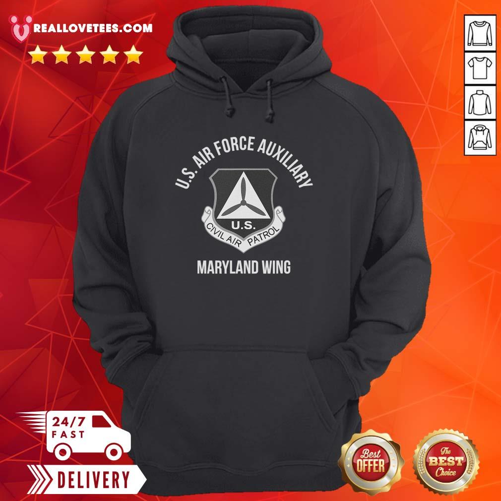 Love U.S Air force auxiliary Maryland Wing Civil Air Patrol Shirt - Image 4