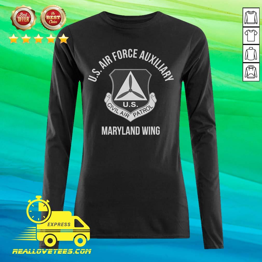 Love U.S Air force auxiliary Maryland Wing Civil Air Patrol Shirt - Image 2