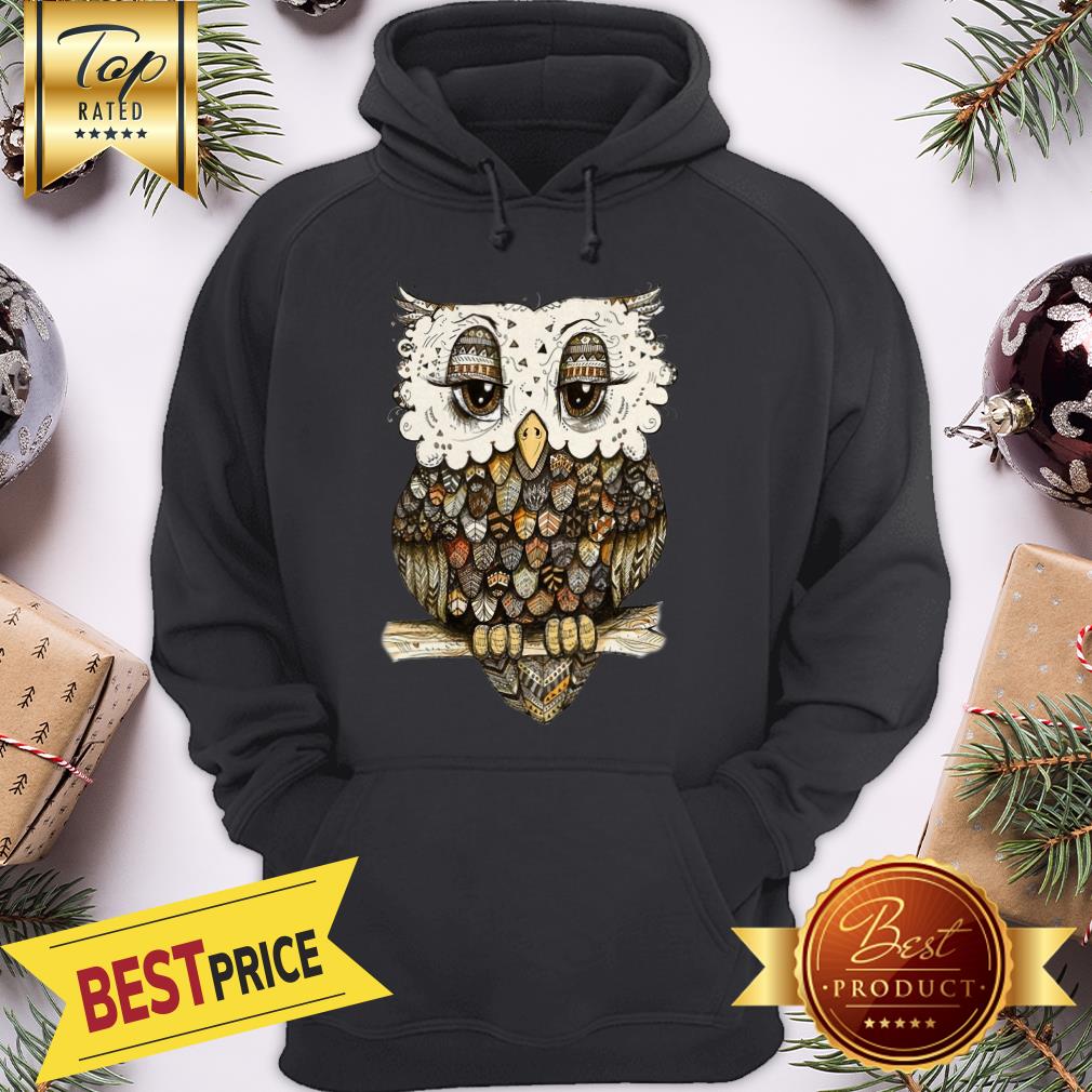Miaprintspro Owl Brocade Owl Shirt - Image 5