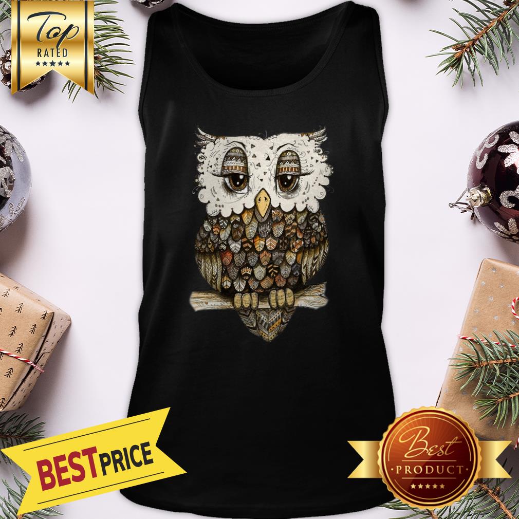 Miaprintspro Owl Brocade Owl Shirt - Image 3