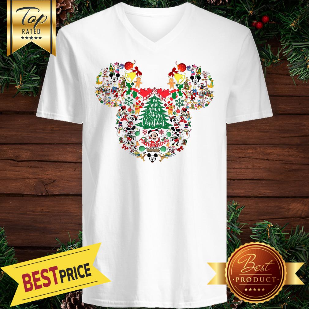 Mickey Noel We Wish You A Merry Christmas Shirt - Image 2