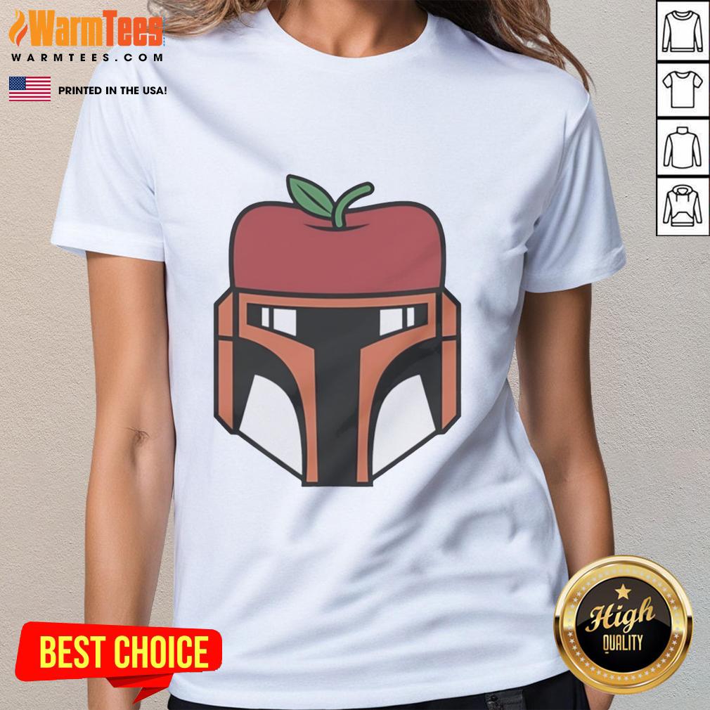 Official Boba Fett From Star Wars New York Mets Apple Logo T-Shirt - Image 3