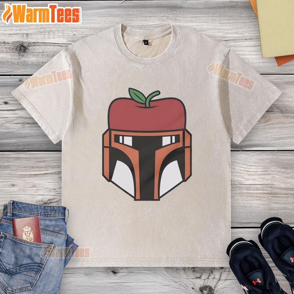 Official Boba Fett From Star Wars New York Mets Apple Logo T-Shirt - Image 6