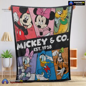 Official Vintage Mickey & Co Est 1928 Blanket