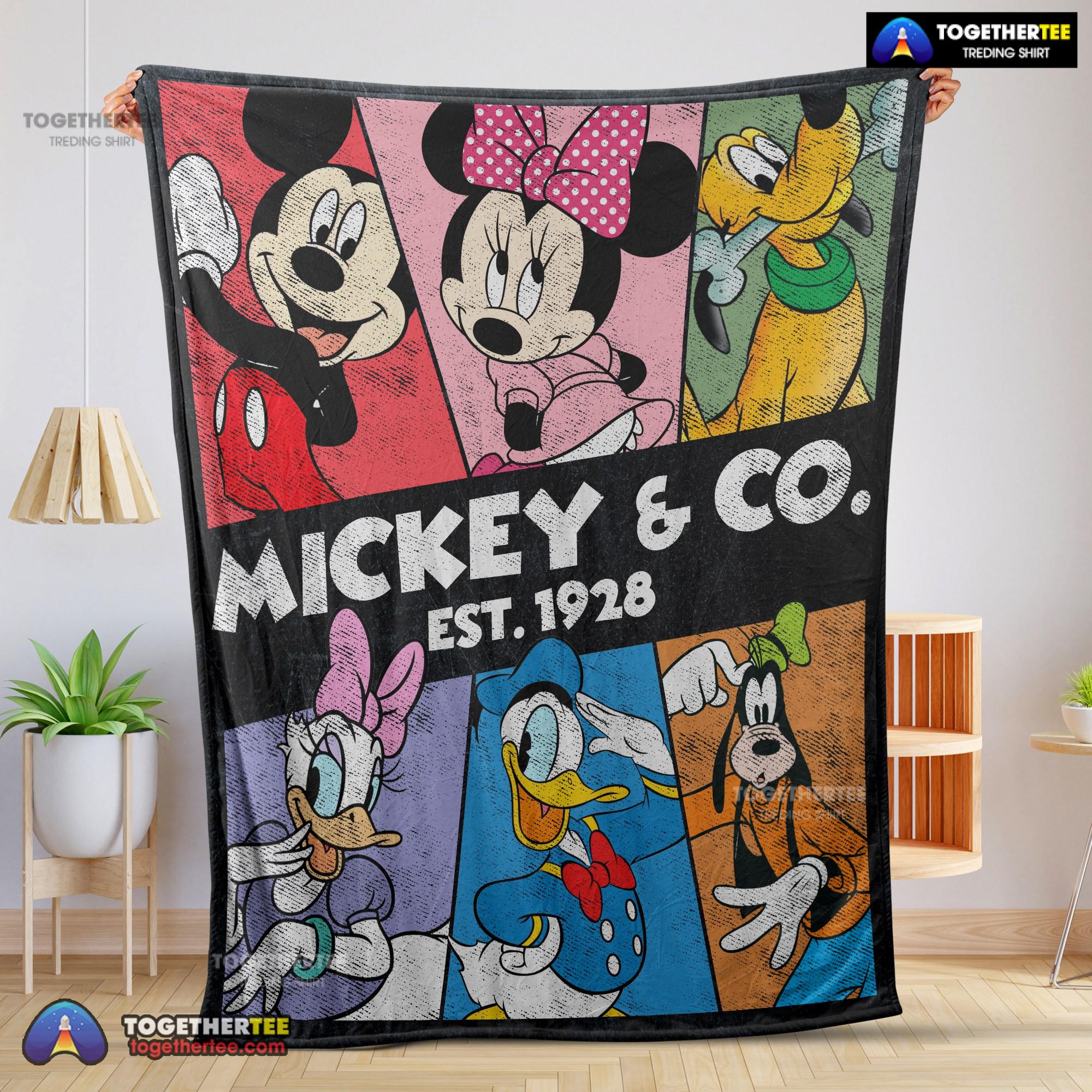 Official Vintage Mickey & Co Est 1928 Blanket