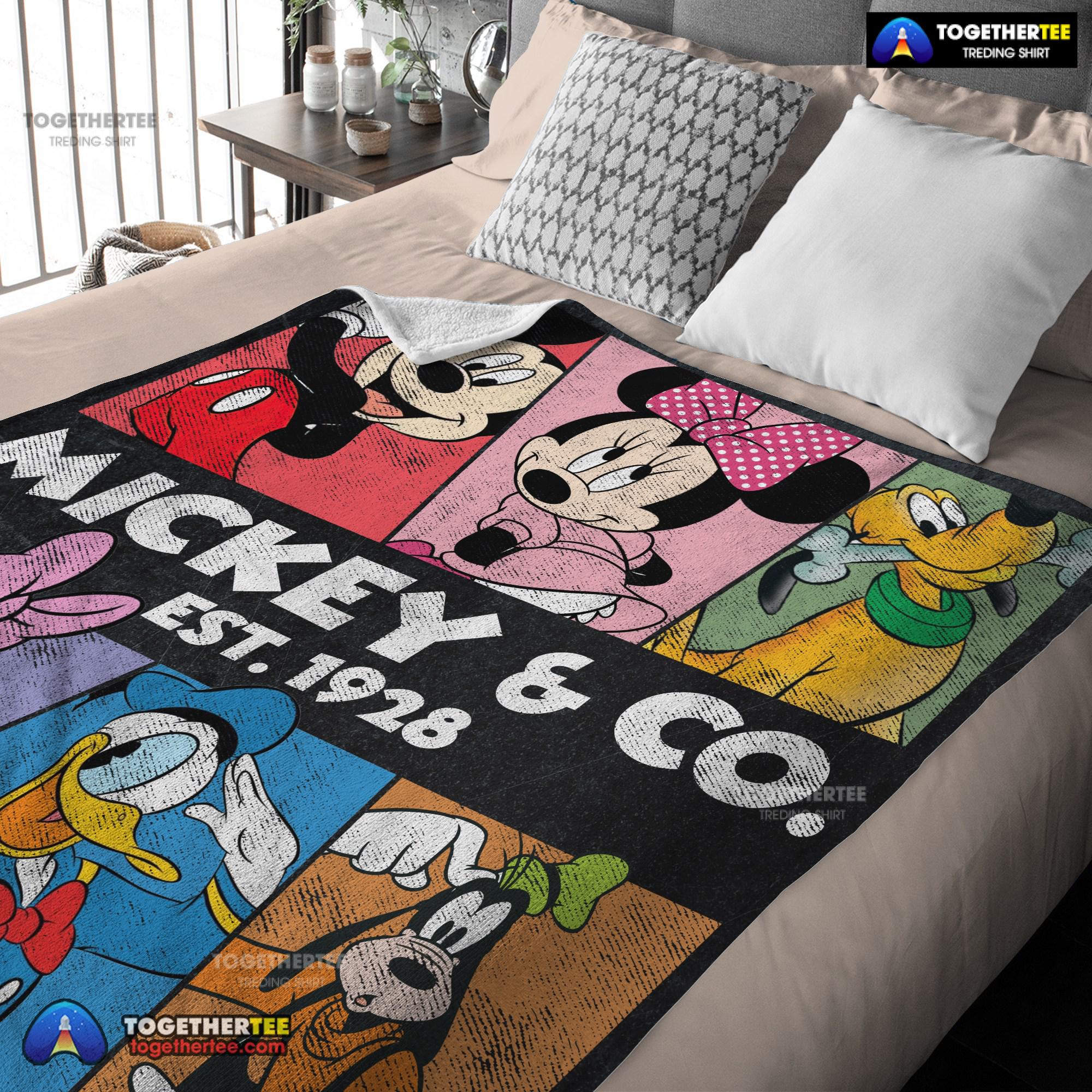 Official Vintage Mickey & Co Est 1928 Blanket - Image 2