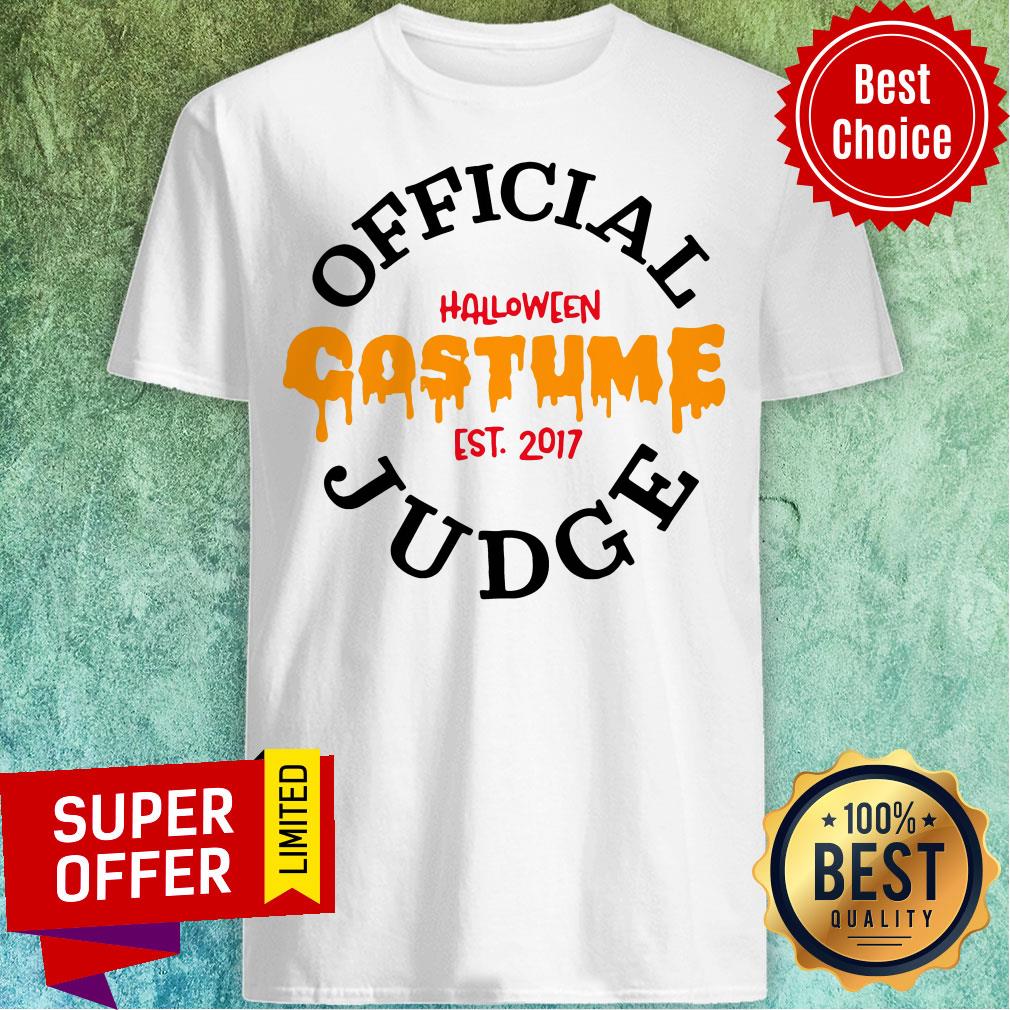 Official Halloween Costume Est 2017 Judge Shirt