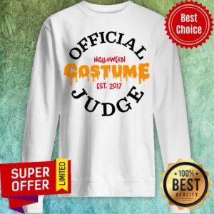 Alternative view of Official Halloween Costume Est 2017 Judge Shirt