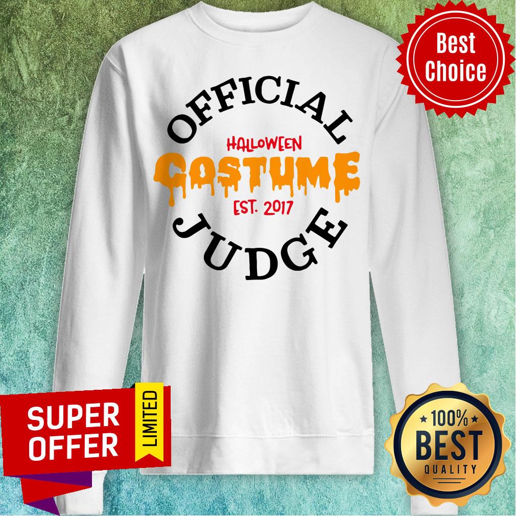 Official Halloween Costume Est 2017 Judge Shirt - Image 2