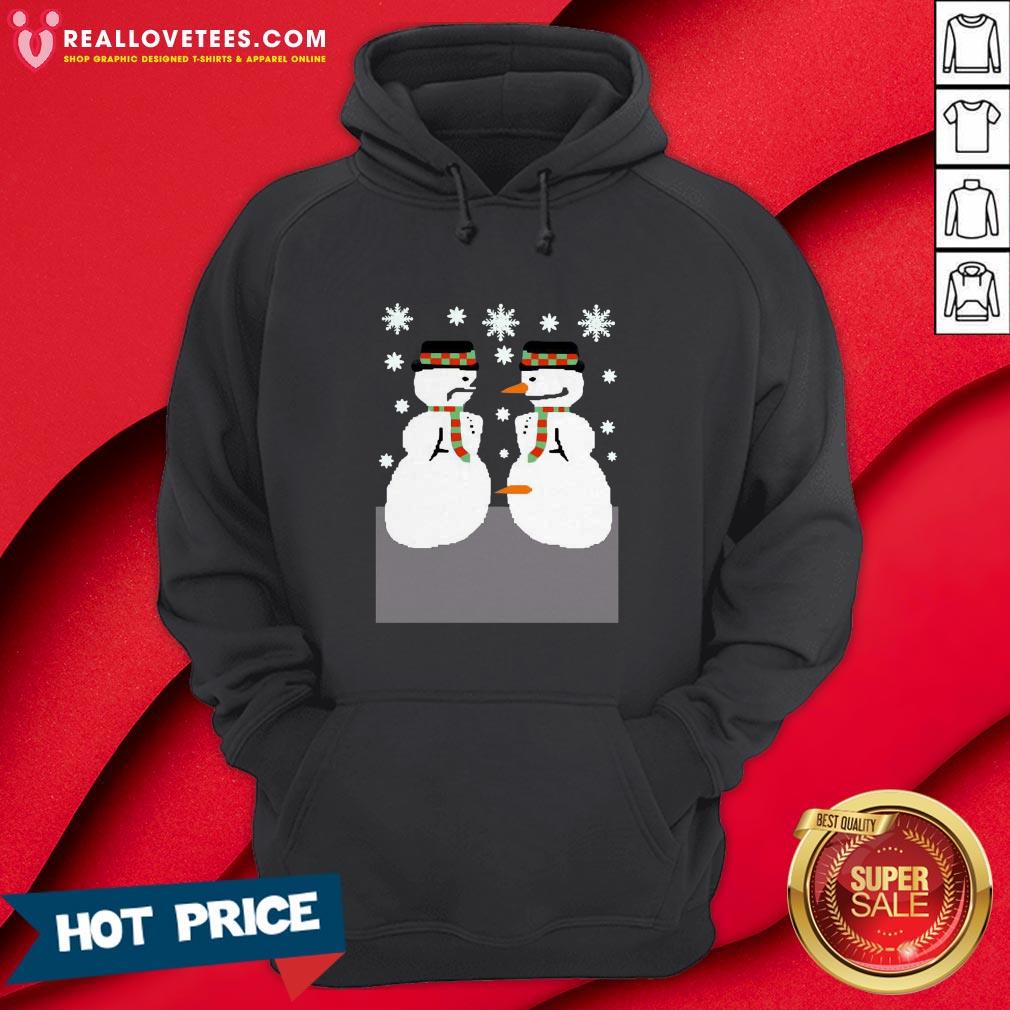 Cute 2020 Snowman Nose Thief Ugly Christmas Shirt - Image 4
