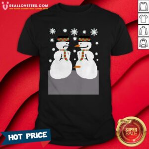 Cute 2020 Snowman Nose Thief Ugly Christmas Shirt