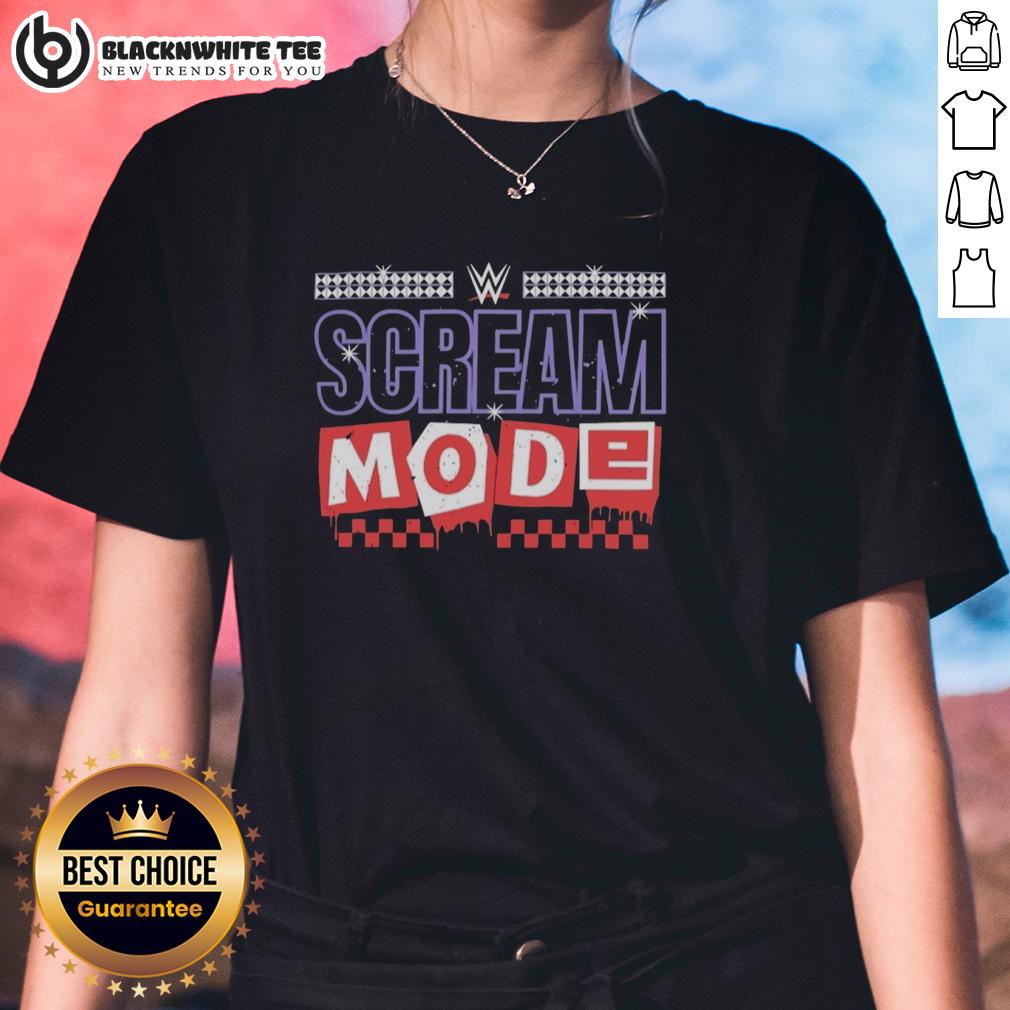 Awesome Paige And Brie Bella Scream Mode Logo T-Shirt - Image 3