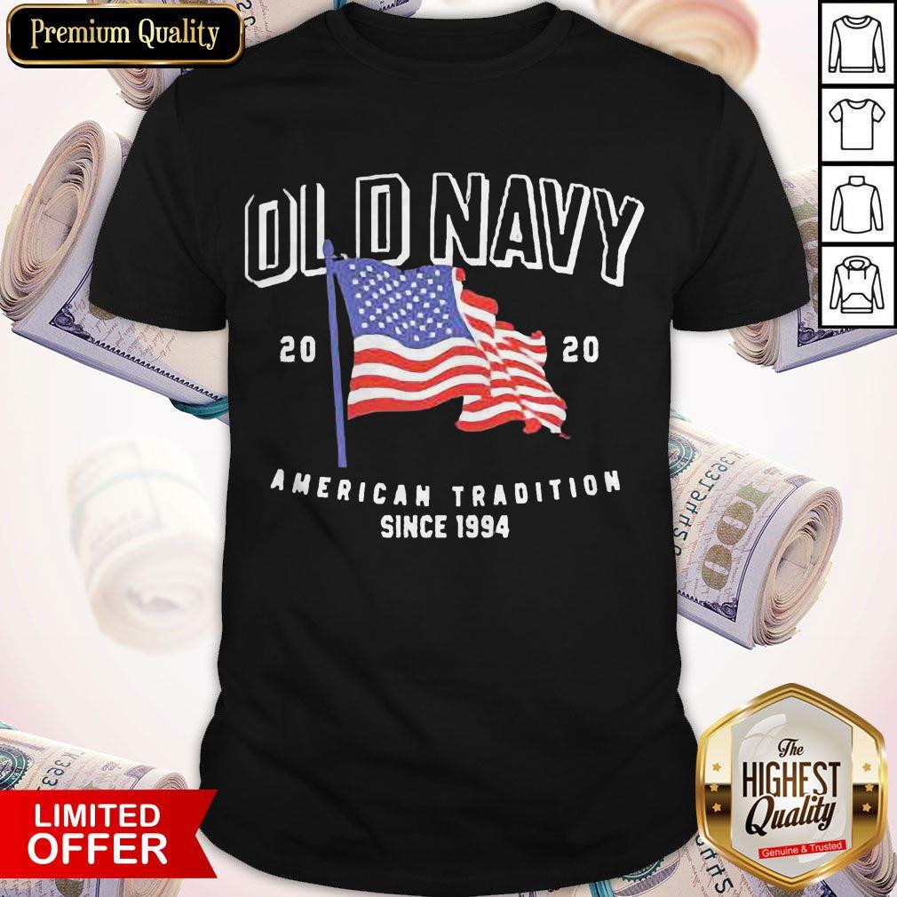 Old Navy American Tradition Since 1994 Flag Shirt