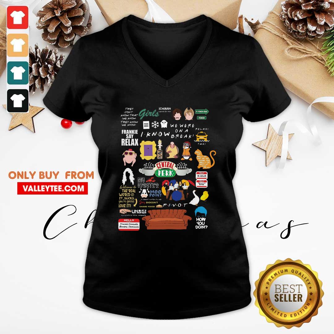 Hot Frankie Say Relax I Know We Were On A Break Central Perk How You Doin Shirt - Image 4