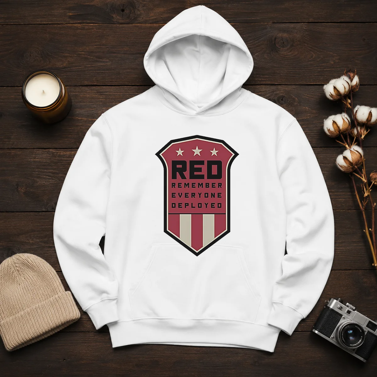 Nice Red Remember Everyone Deployed Military Support Shield Shirt - Image 6