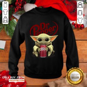 Alternative view of Pretty Baby Yoda Hugs Dr Pepper Shirt