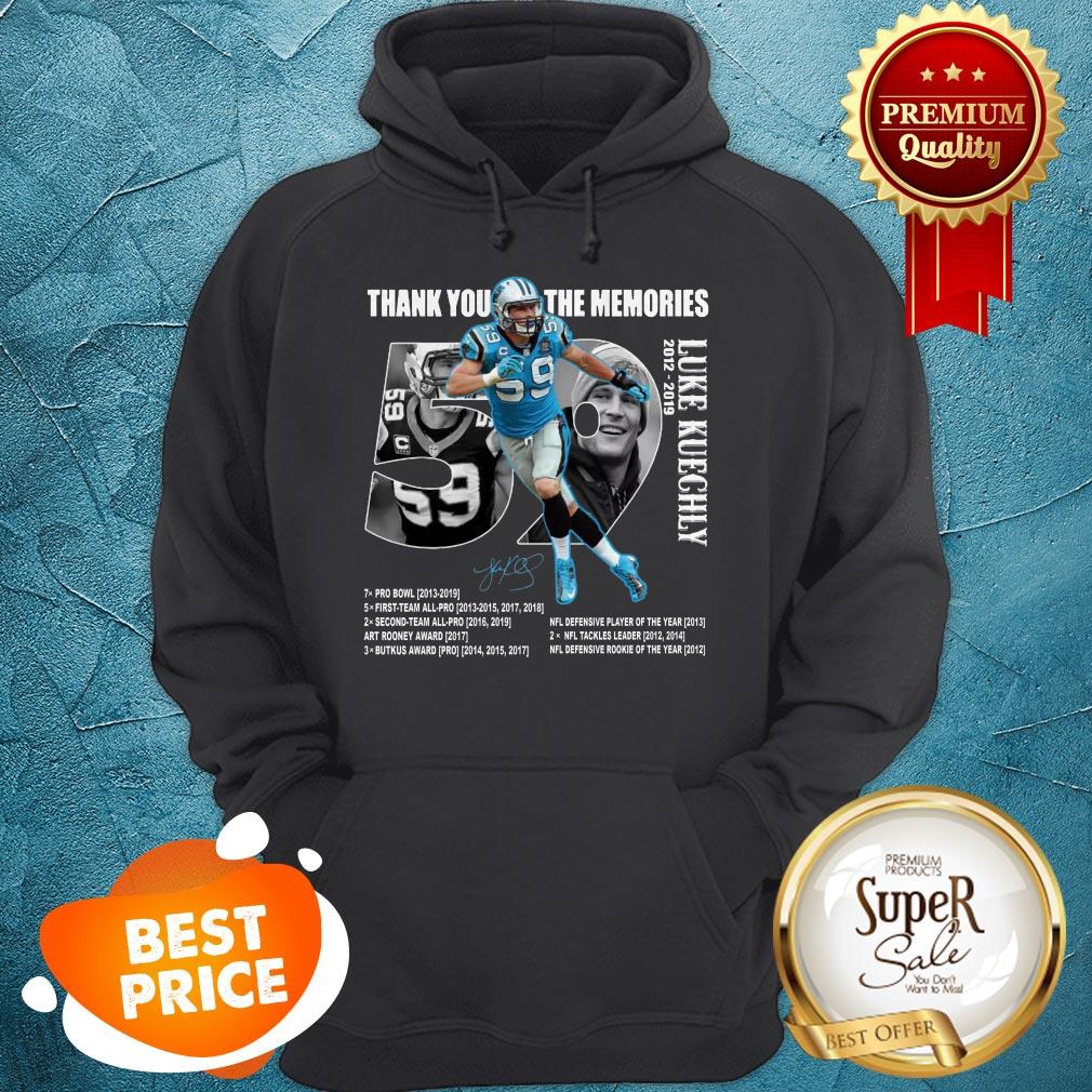 Thank You The Memories Luke Kuechly 2012-2029 Signature Shirt - Image 5