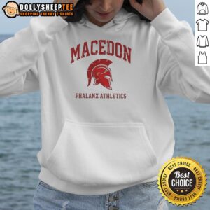 Alternative view of Original Macedon Phalanx Athletics Spartan Helmet Logo T-Shirt