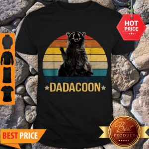 Cute Dadacoon Raccoon Fathers Day 2020 Vintage Shirt