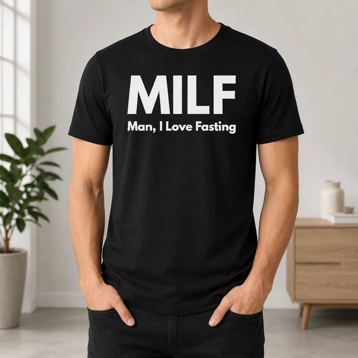 Premium Awesome Milf Man I Love Fasting Diet Shirt