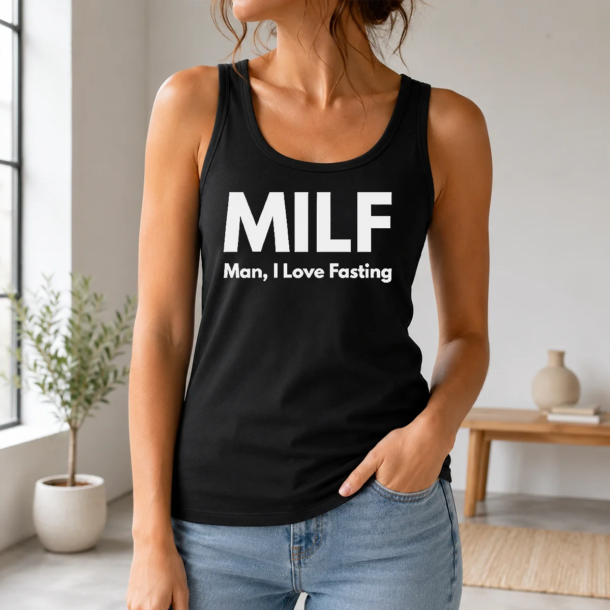 Premium Awesome Milf Man I Love Fasting Diet Shirt - Image 3