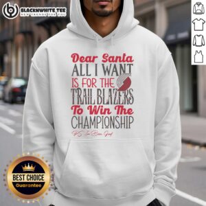 Alternative view of Awesome Portland Trail Blazers All I Want For Christmas T-Shirt