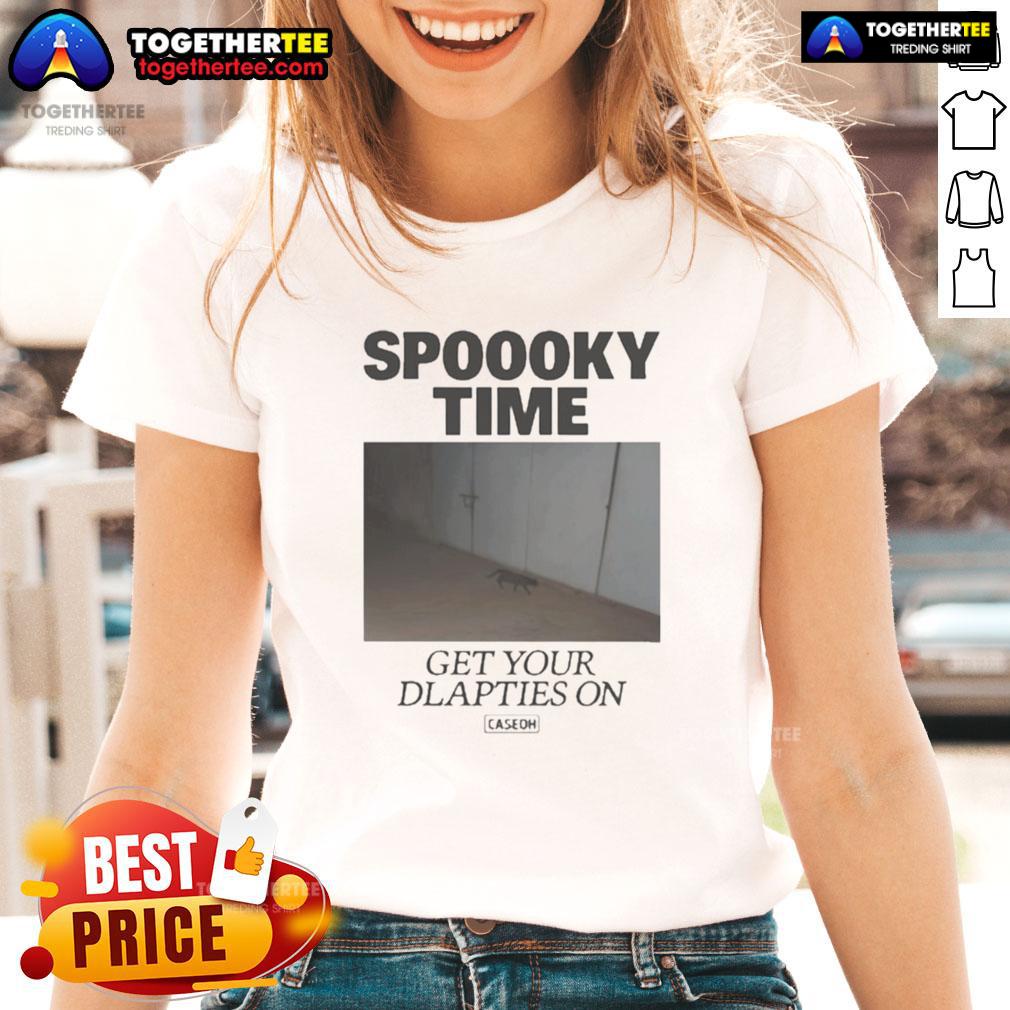 Premium Caseoh Spoooky Time Get Your Diapies On T-Shirt - Image 3