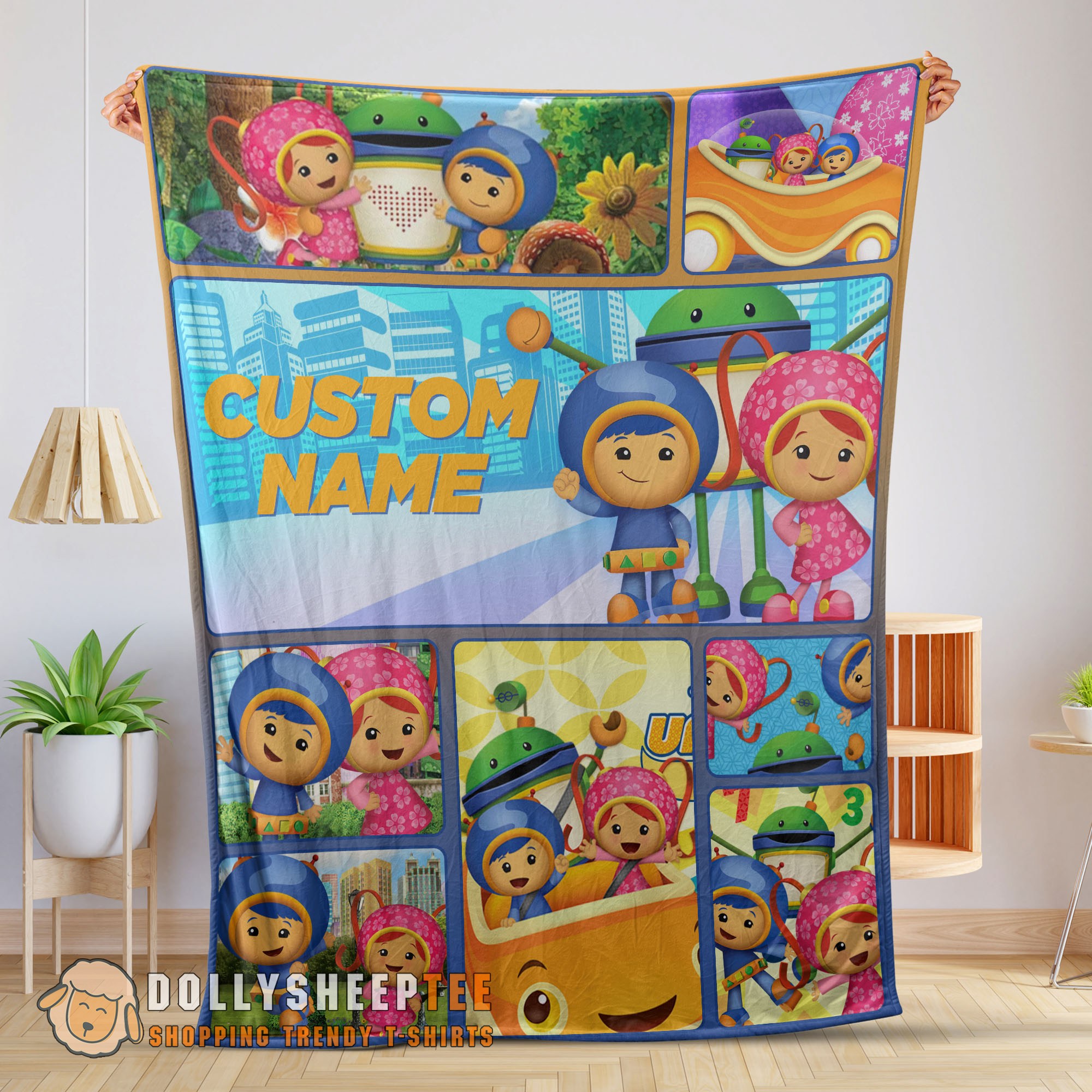 Premium Cute Cartoon Team Umizoomi Cute Blanket Fleece Customized Blanket