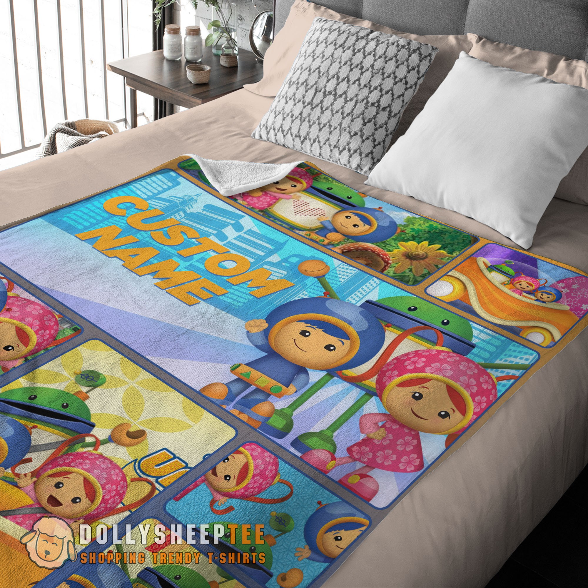 Premium Cute Cartoon Team Umizoomi Cute Blanket Fleece Customized Blanket - Image 3