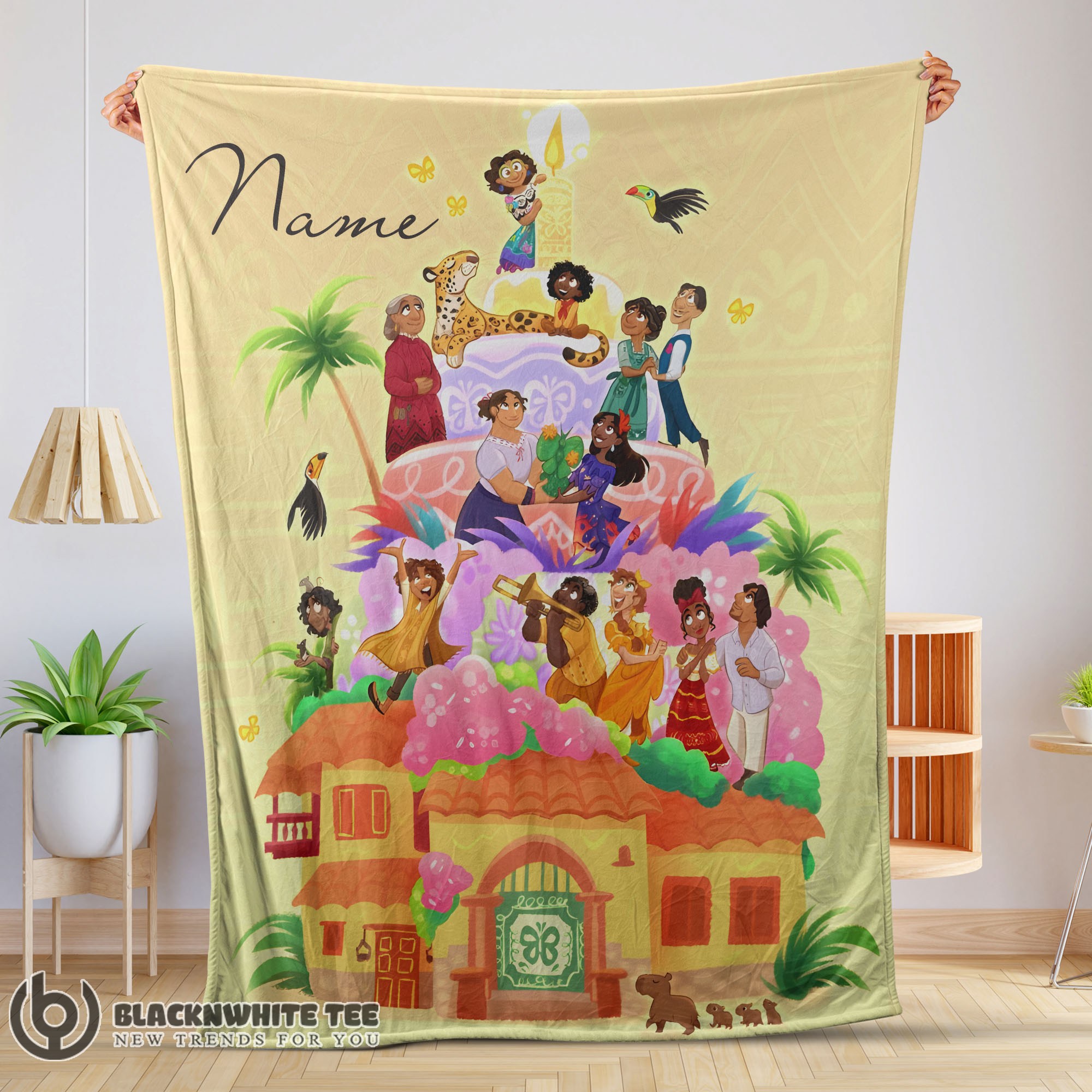 Official Good Disney Cartoon Encanto Movie Blanket Customize Blanket