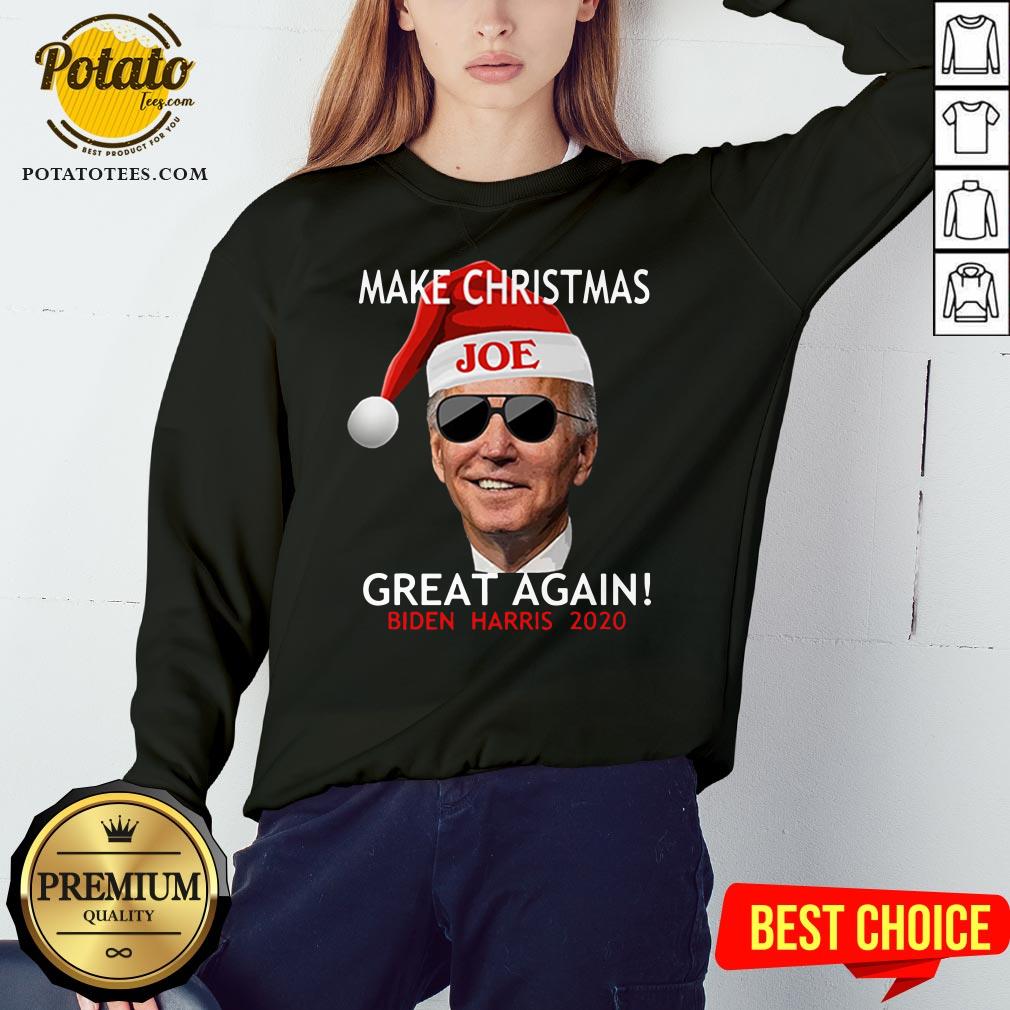 Funny Joe Biden Kamala Harris 2020 Make Christmas Great Again T-shirt - Image 4