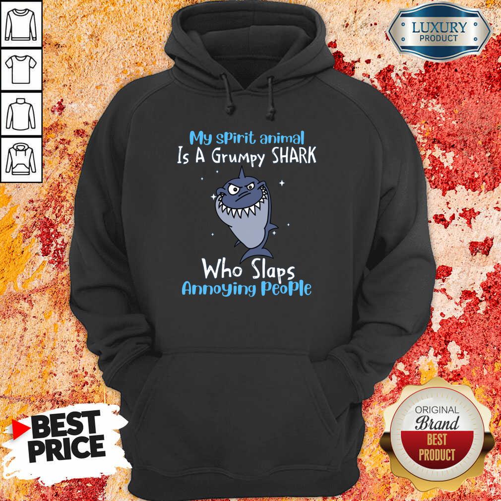 Hot My Spirit Animal Is A Grumpy Shark Shirt - Image 5