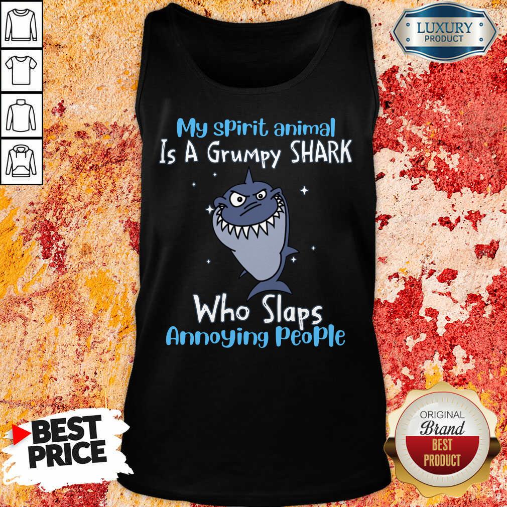 Hot My Spirit Animal Is A Grumpy Shark Shirt - Image 3