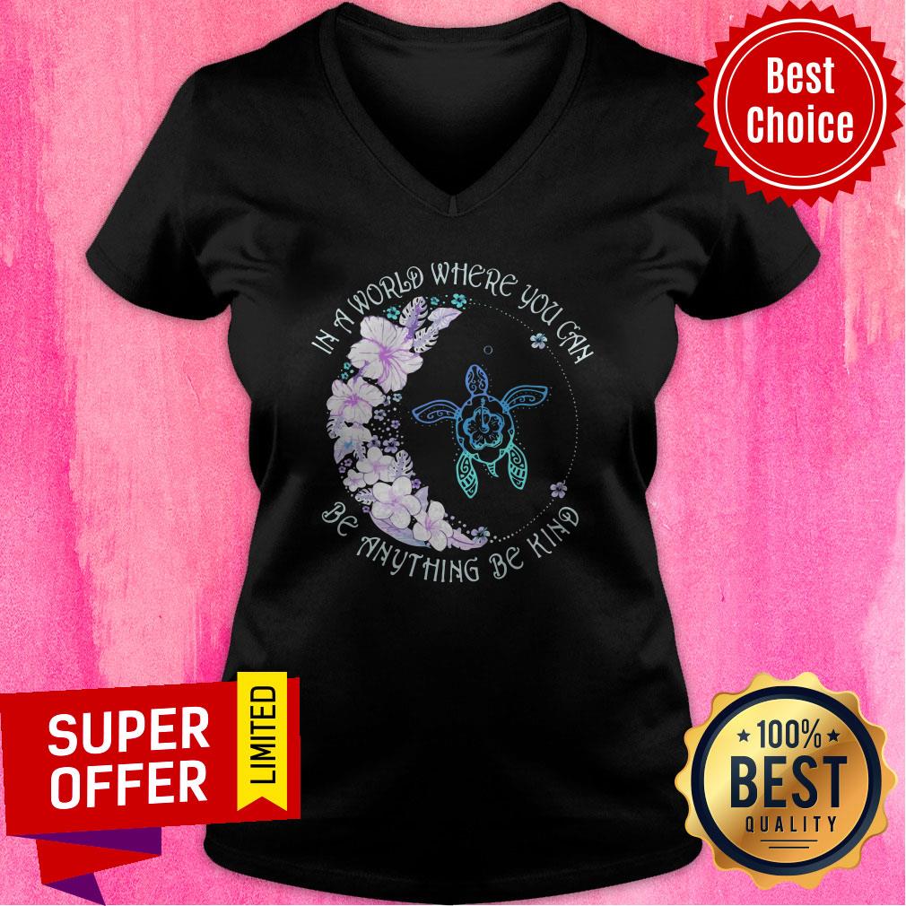 Nice In A World Where You Can Be Anything Be Kind Turtle Shirt - Image 4