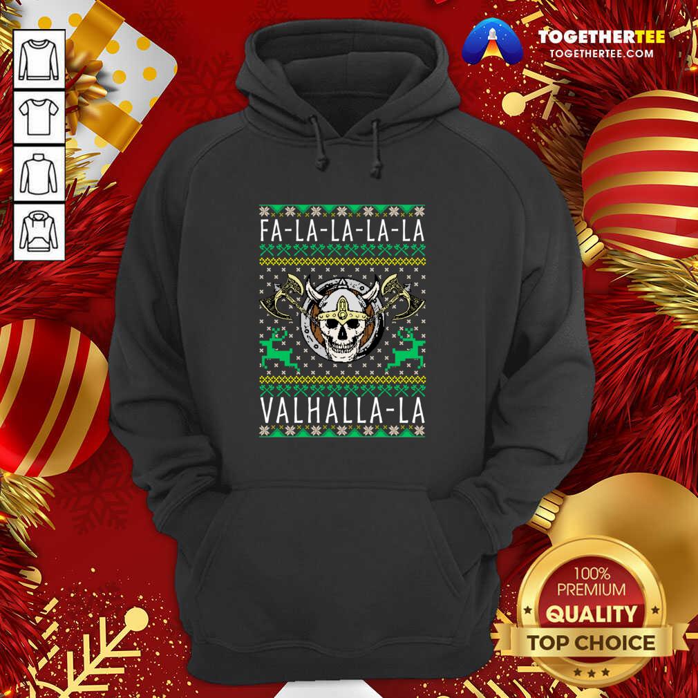 Original Viking Fa La La La La Valhalla Crewneck Shirt - Image 5
