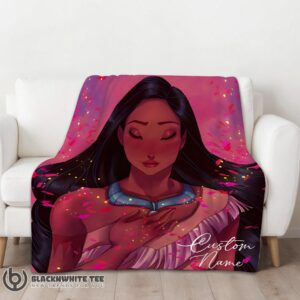 Alternative view of Awesome Perfect Whispers Of The Wind Pocahontas Colors Of The Wind Blanket Fleece Customized Blanket