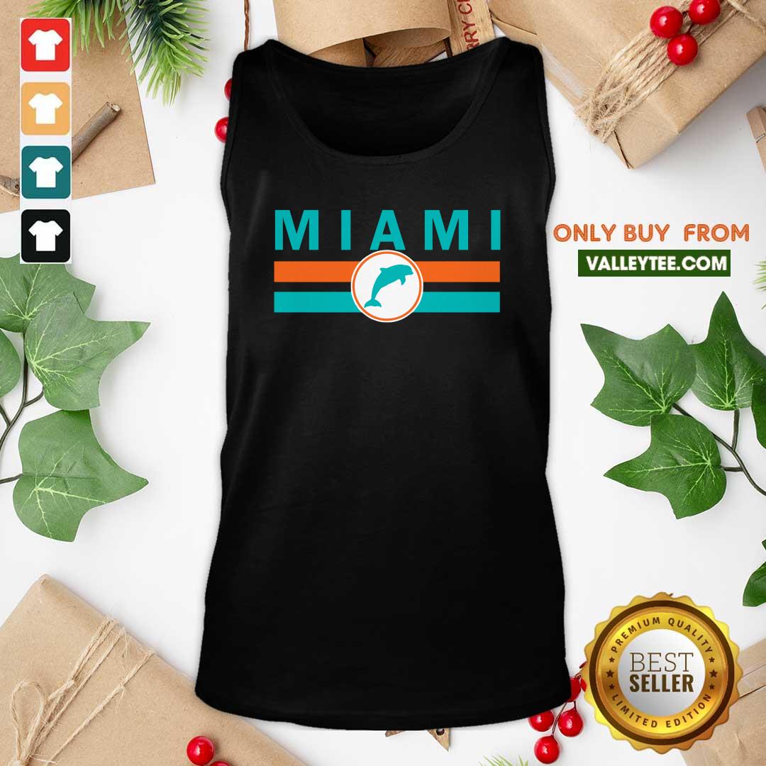 Great MIA Miami Local Standard MIA Retro Dolphin Miami FL Shirt - Image 5
