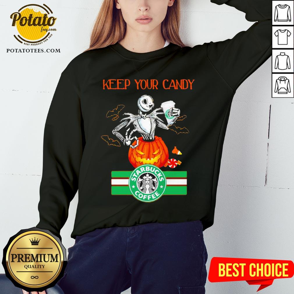 Jack Skellington Keep Your Candy I’ll Have Starbuck Coffee Shirt - Image 4