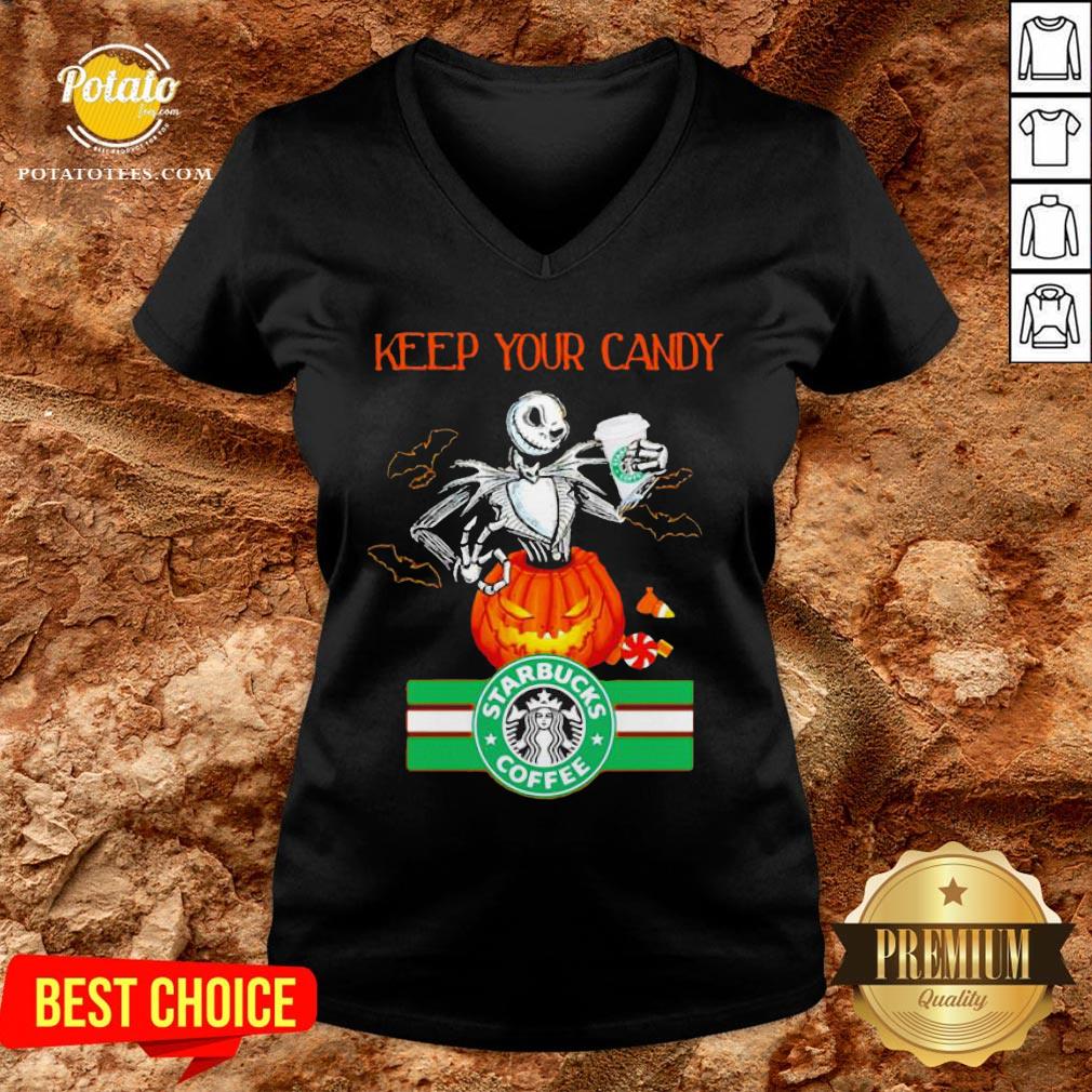 Jack Skellington Keep Your Candy I’ll Have Starbuck Coffee Shirt - Image 2