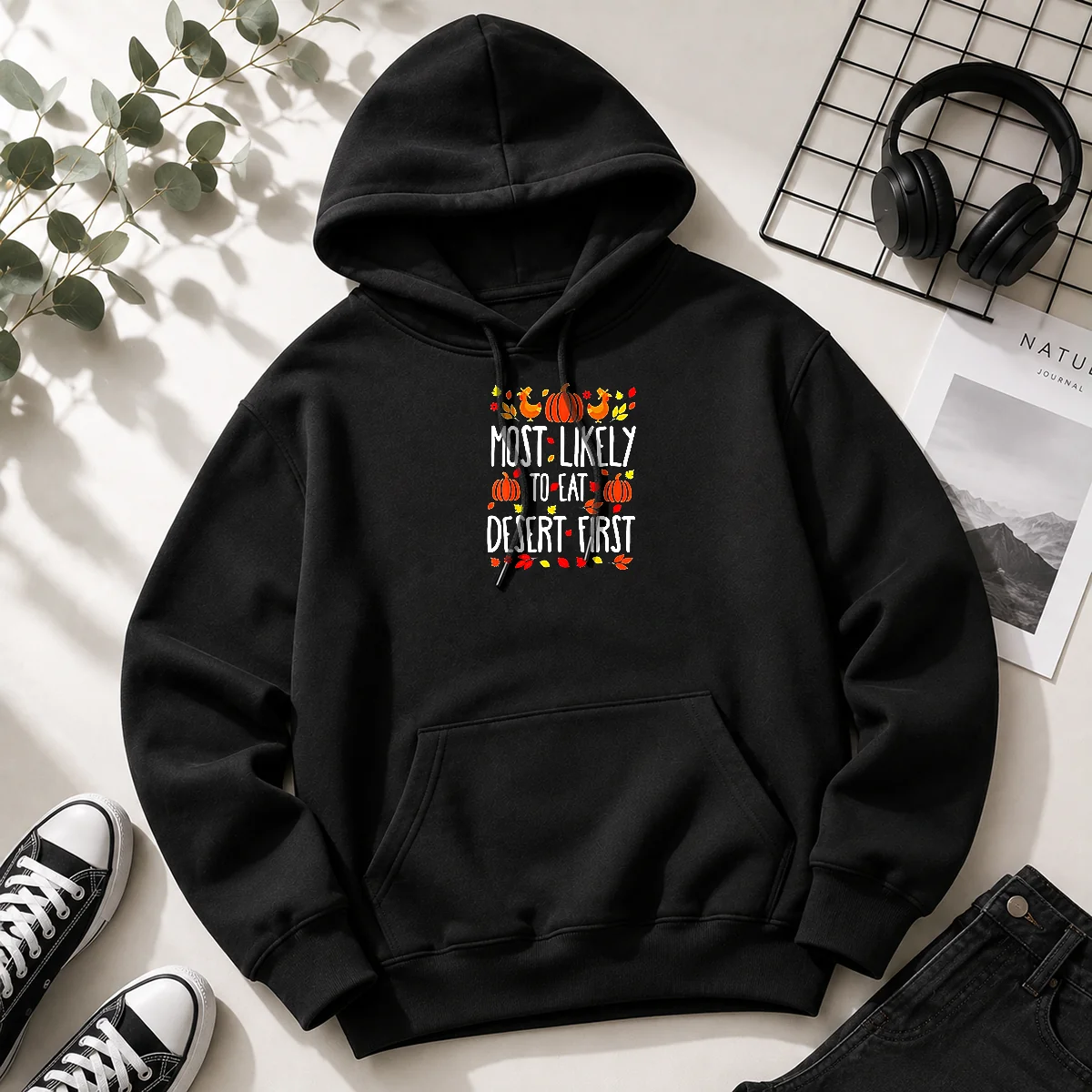 Awesome Most Likely To Eat Dessert First Thanksgiving Shirt - Image 2