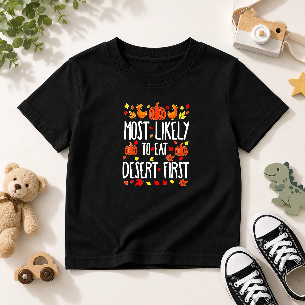 Awesome Most Likely To Eat Dessert First Thanksgiving Shirt - Image 9